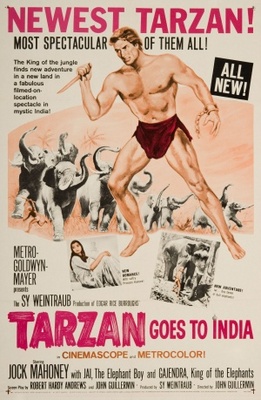 Tarzan Goes to India Poster with Hanger