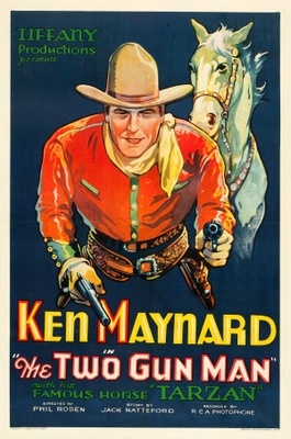 The Two Gun Man Metal Framed Poster