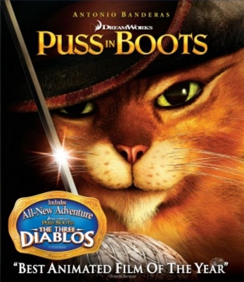 Puss in Boots Wooden Framed Poster