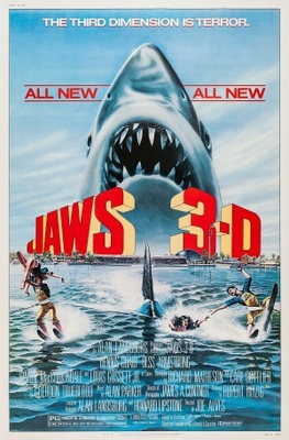 Jaws 3D Metal Framed Poster