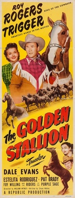 The Golden Stallion Canvas Poster