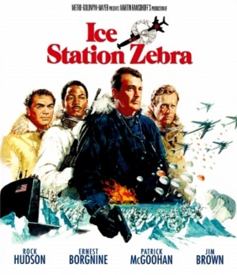 Ice Station Zebra Wooden Framed Poster