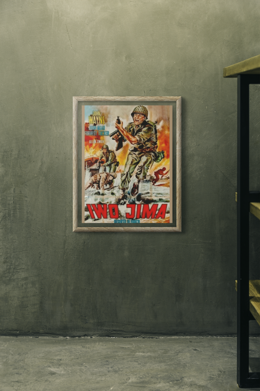 Sands of Iwo Jima Wooden Framed Poster