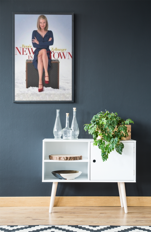 New in Town Wooden Framed Poster