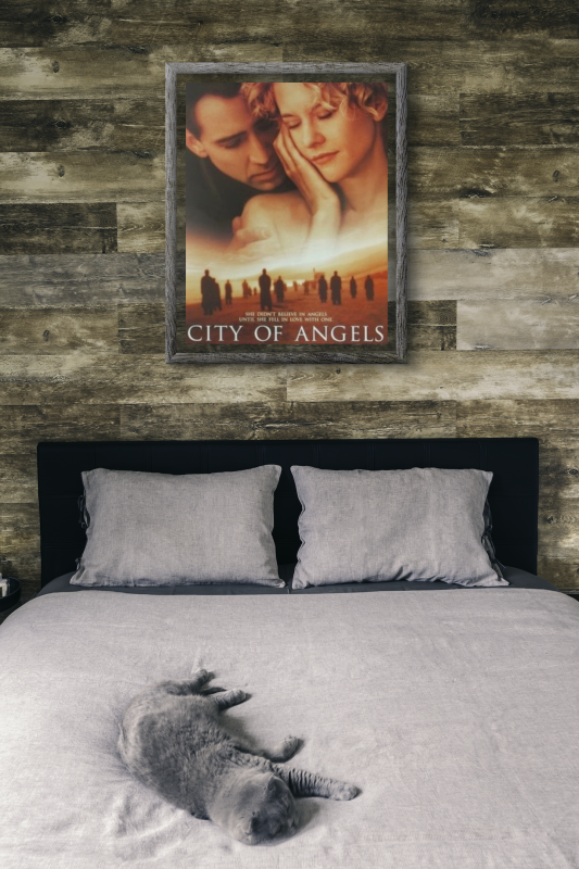 City Of Angels Wooden Framed Poster